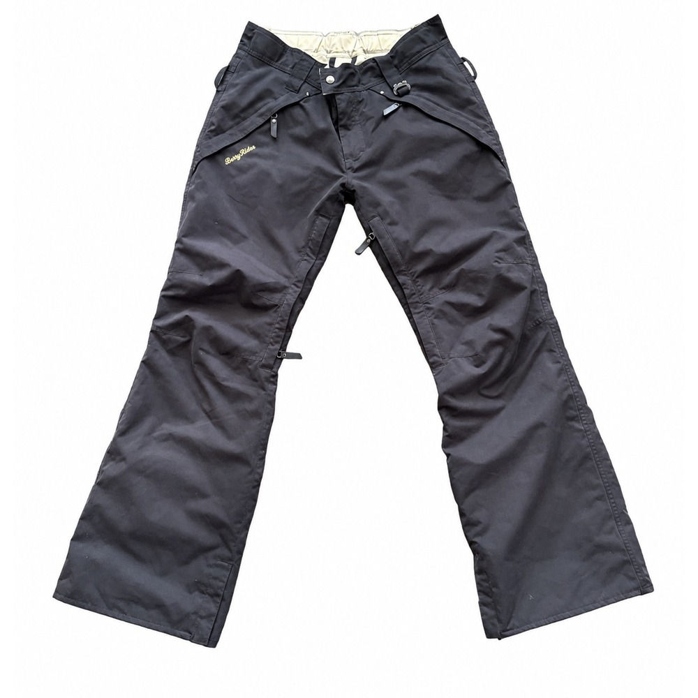 Betty Rides Snow Pants Women Medium Black Insulated Ski Snowboard Y2K Flare